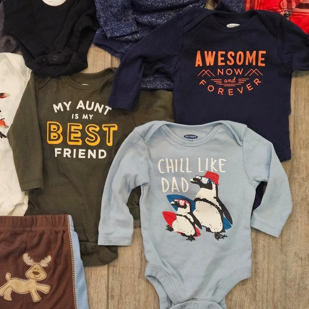 Old Navy‎ Gerber Baby Boys Clothing Lot of 23 Size 3-6M Infant Essential Basics